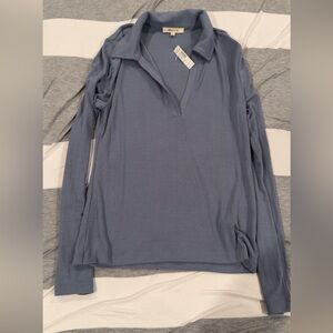 Madewell Blue Long Sleeve Top